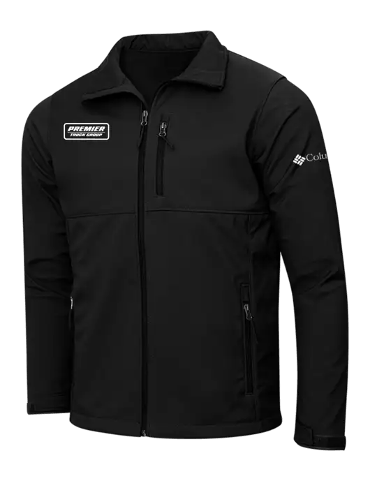 Columbia Black Ascender Softshell Jacket w/Premier Truck Group Logo