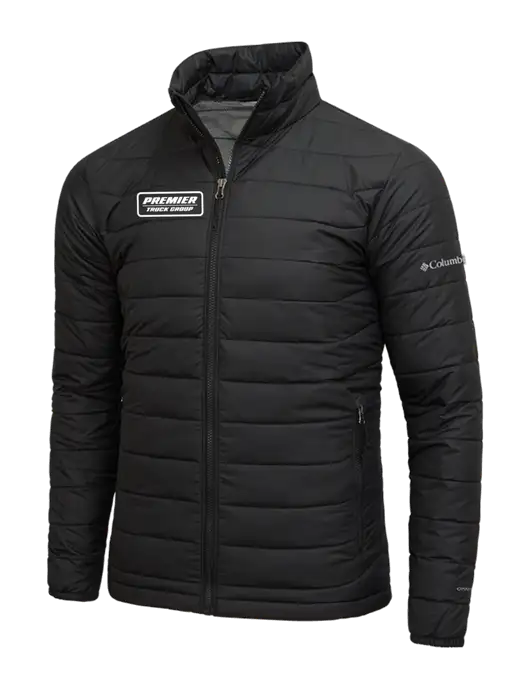 Columbia Black Powder Lite Jacket w/Premier Truck Group Logo