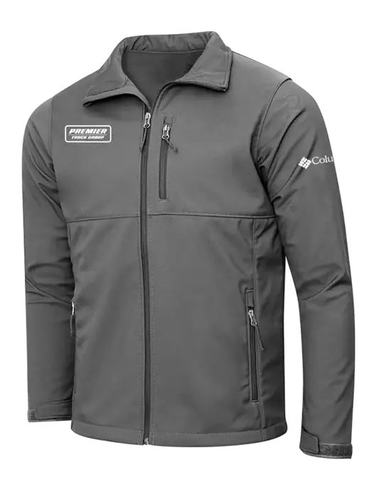Columbia Medium Grey Ascender Softshell Jacket w/Premier Truck Group Logo