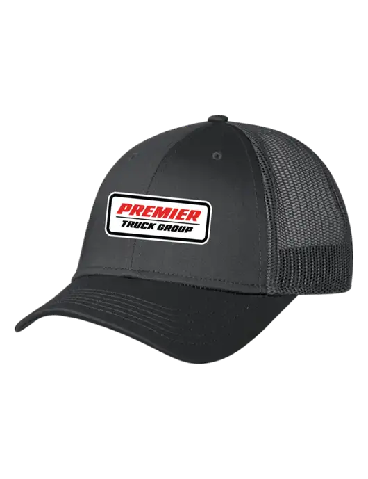 Charcoal Mesh Trucker Cap Snap Back w/Premier Truck Group Logo