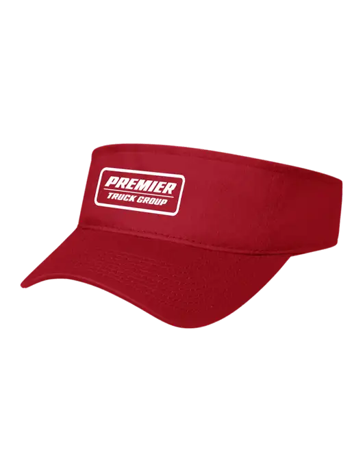 Red Cap Visor w/Premier Truck Group Logo