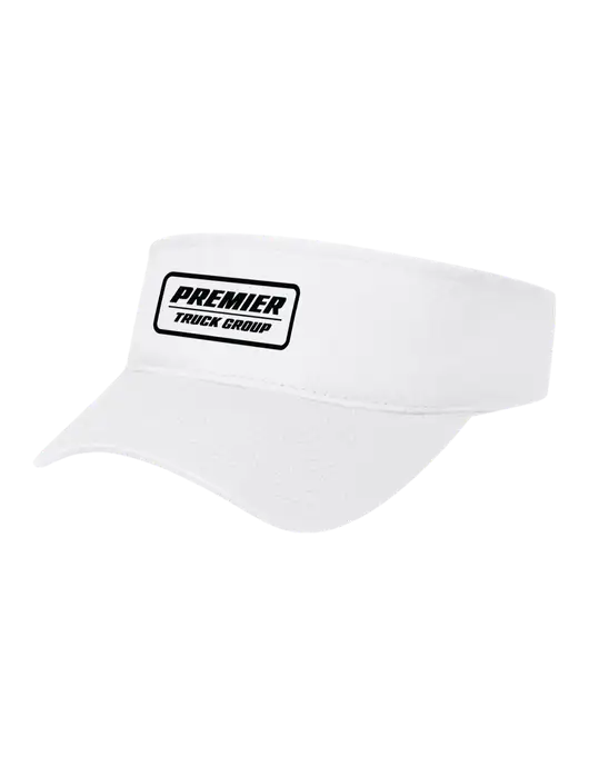 White Cap Visor w/Premier Truck Group Logo