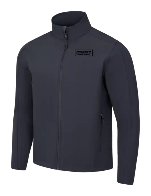 Charcoal Grey Core Soft Shell Jacket w/Premier Truck Group Logo