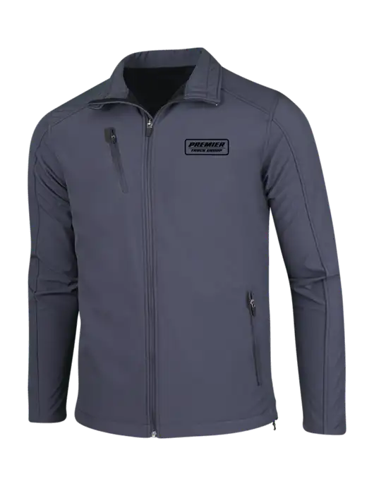 Dark Grey Welded Softshell Jacket w/Premier Truck Group Logo