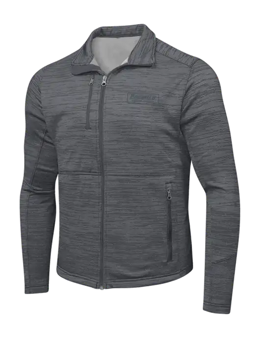 Medium Grey Digi Stripe Fleece Jacket w/Premier Truck Group Logo
