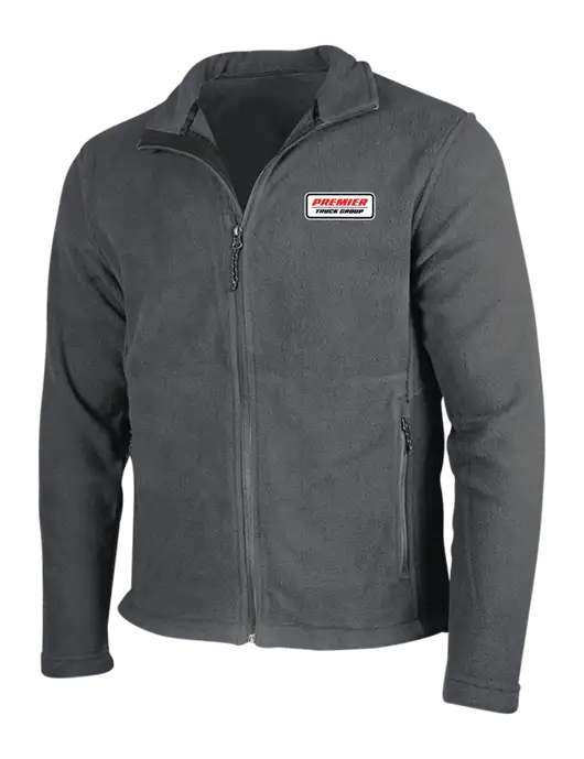 Dark Grey Fleece Jacket w/Premier Truck Group Logo