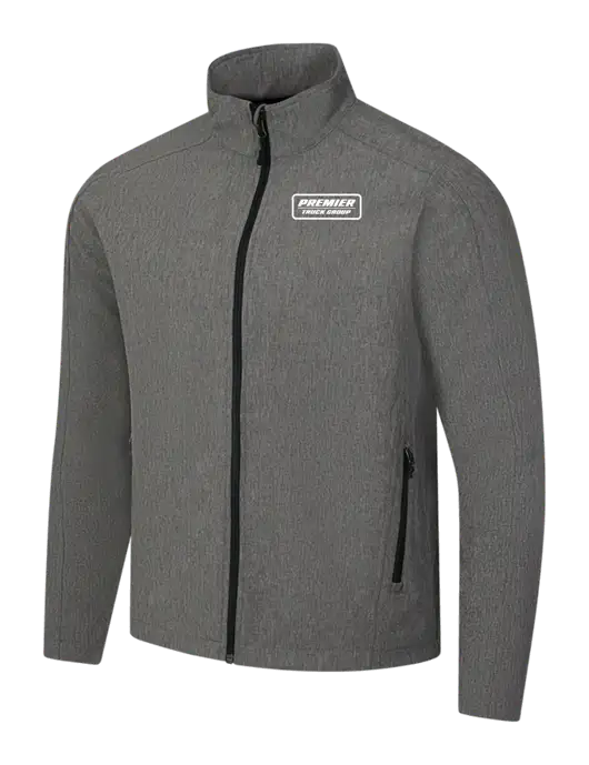 Medium Grey Heather Core Soft Shell Jacket w/Premier Truck Group Logo