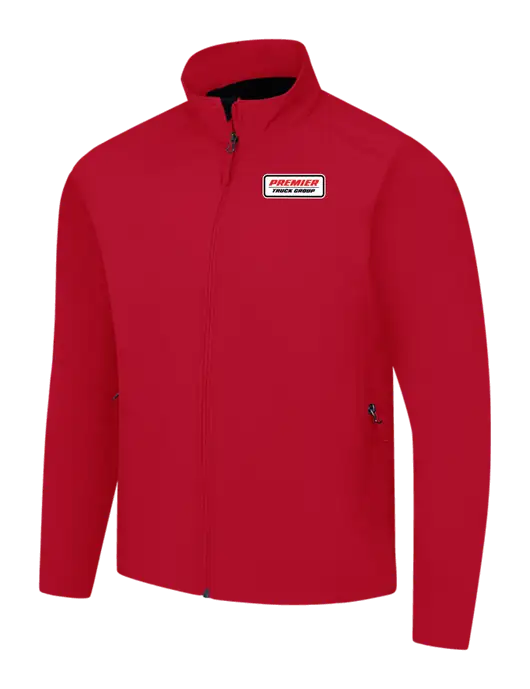 Red Core Soft Shell Jacket w/Premier Truck Group Logo