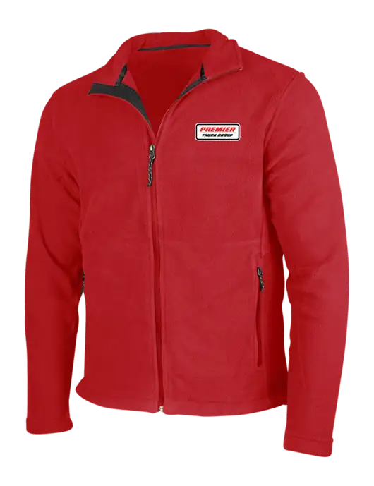 Red Fleece Jacket w/Premier Truck Group Logo
