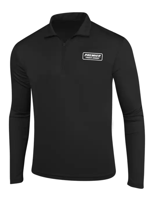 Black PosiCharge Competitor 1/4 Zip Pullover w/Premier Truck Group Logo