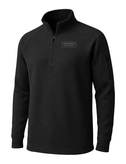 Black Tech Fleece 1/4 Zip Pullover w/Premier Truck Group Logo
