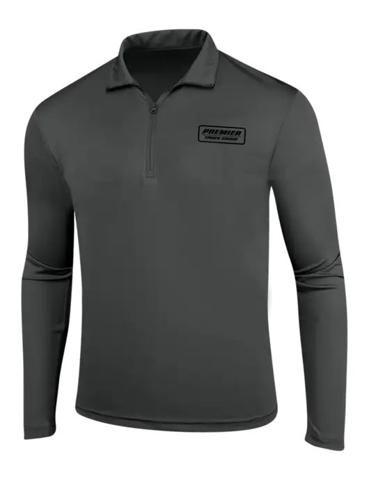 Dark Grey PosiCharge Competitor 1/4 Zip Pullover w/Premier Truck Group Logo