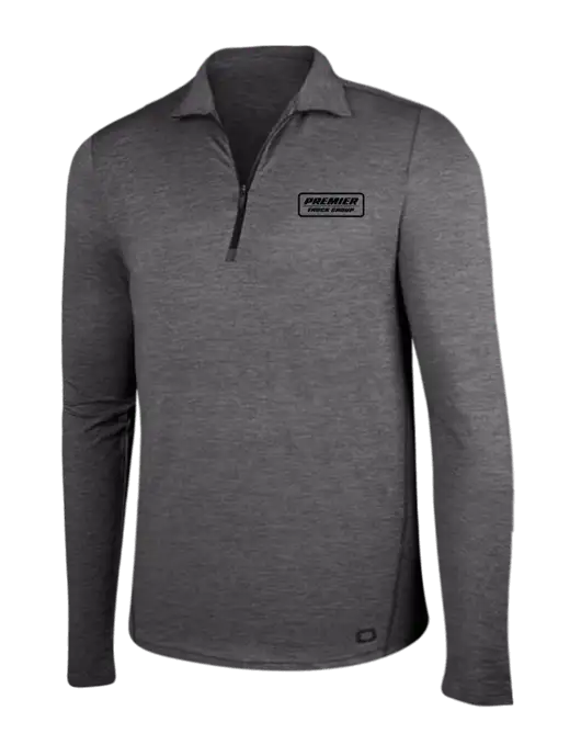 OGIO Gear Grey Heather Endurance Force 1/4 Zip w/Premier Truck Group Logo
