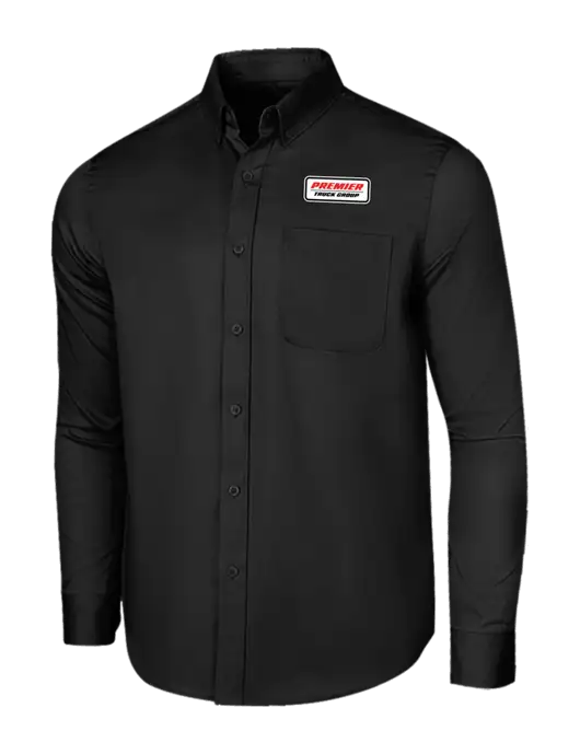 Long Sleeve Deep Black Superpro React Twill Shirt w/Premier Truck Group Logo
