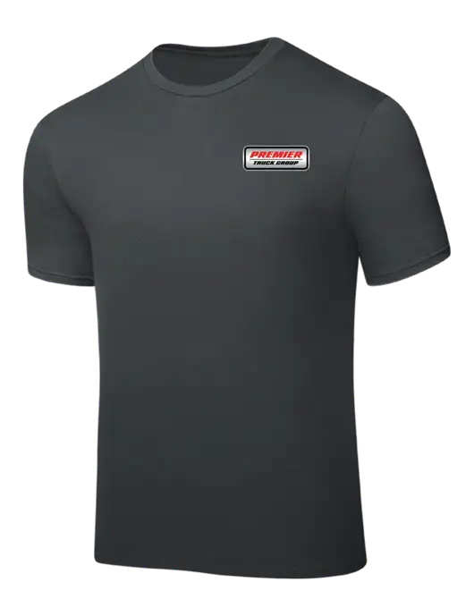 Dark Grey PosiCharge Competitor Tee w/Premier Truck Group Logo