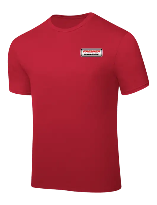 Red PosiCharge Competitor Tee w/Premier Truck Group Logo
