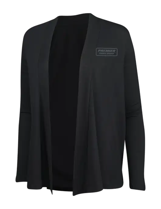 Black Womens Concept Cardigan w/Premier Truck Group Logo