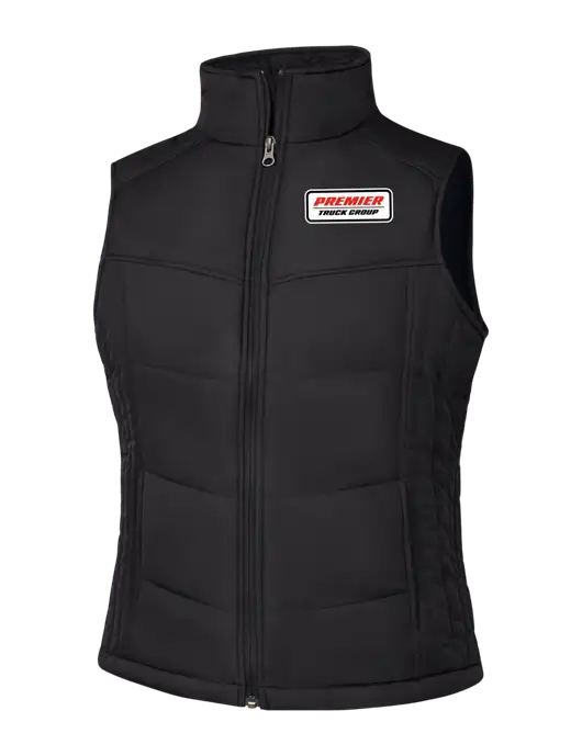 Womens Black/Black Vest w/Premier Truck Group Logo