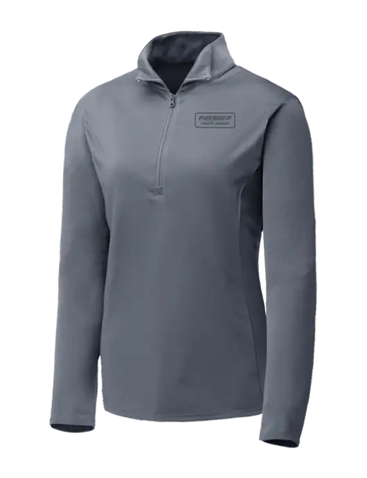 Medium Grey Womens Posicharge Competitor ¼ Zip Pullover w/Premier Truck Group Logo