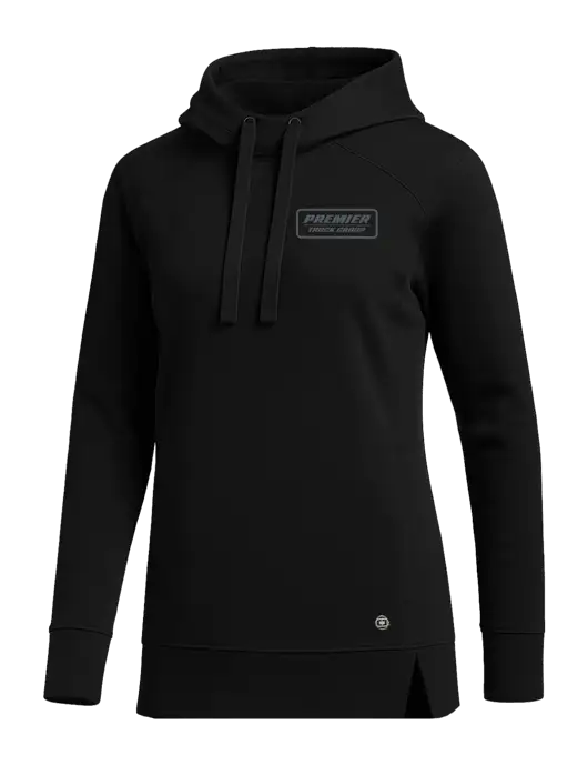OGIO Black Womens Luuma Pullover Fleece Hoodie w/Premier Truck Group Logo