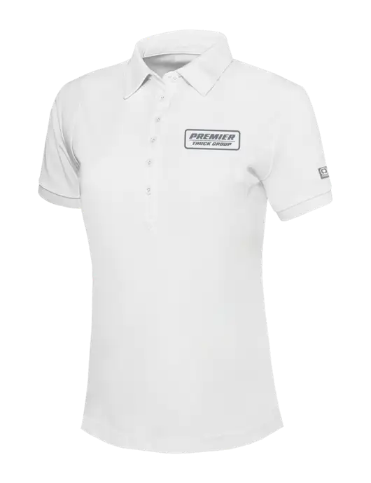 OGIO Womens Bright White Jewel Polo w/Premier Truck Group Logo