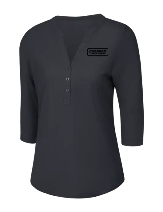 OGIO Charcoal Grey Jewel Henley w/Premier Truck Group Logo