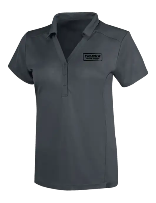 OGIO Dark Grey Womens Framework Polo w/Premier Truck Group Logo