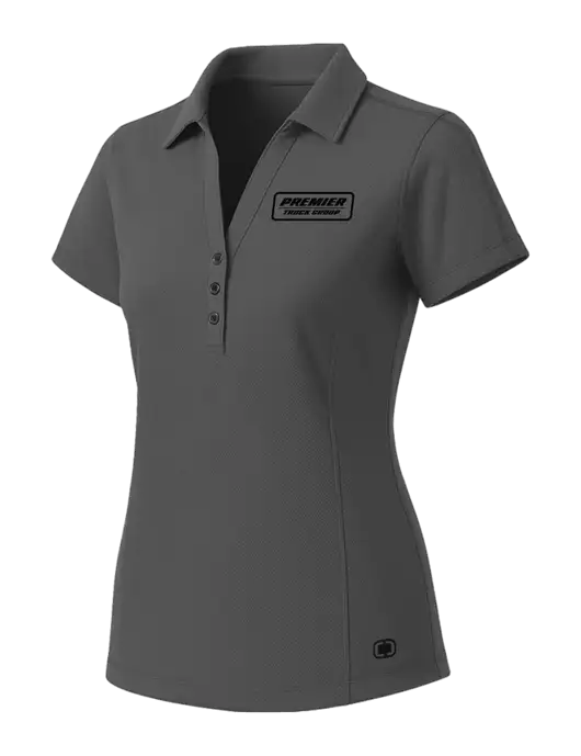 OGIO Womens Medium Grey ONYX Polo w/Premier Truck Group Logo