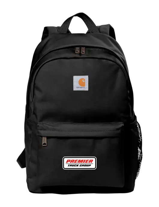 Carhartt Black Canvas Backpack w/Premier Truck Group Logo