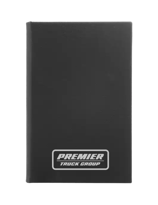 Black Leatherette 5.25 x 8.25 Journal w/Premier Truck Group Logo