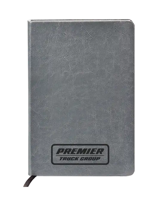 Fabrizio Grey Hard Cover 5.75 x 8.3 Journal w/Premier Truck Group Logo
