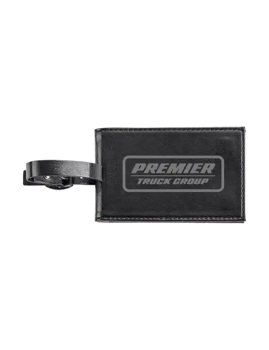 Fabrizio Black Executive Luggage Tag w/Premier Truck Group Logo