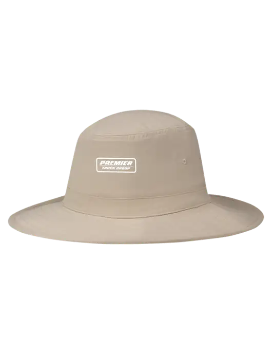 Tan Booney Sun Hat w/Premier Truck Group Logo