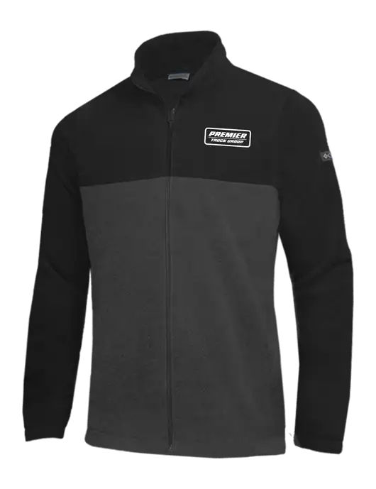 Columbia Black/Charcoal Steens Mountain Fleece 2.0 Full-Zip Jacket w/Premier Truck Group Logo