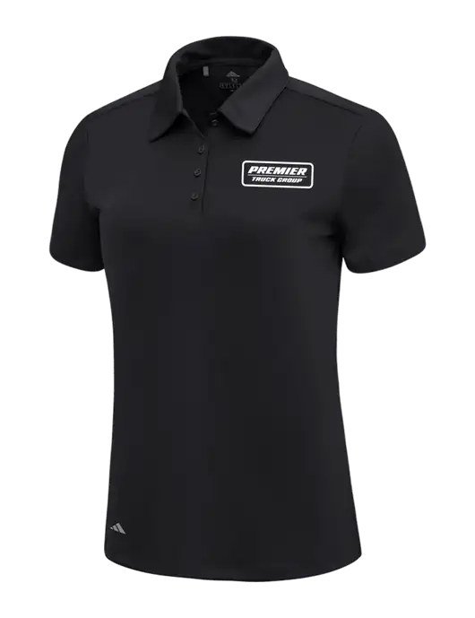 Adidas Black Womens Ultimate Solid Polo w/Premier Truck Group Logo