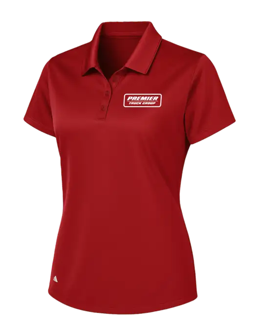 Adidas Red Womens Basic Sport Polo w/Premier Truck Group Logo