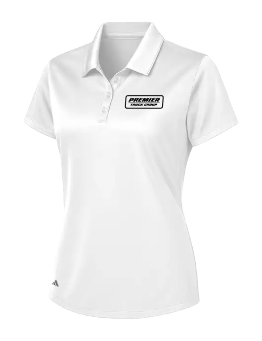 Adidas White Womens Basic Sport Polo w/Premier Truck Group Logo