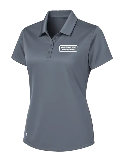 Adidas Medium Grey Womens Basic Sport Polo w/Premier Truck Group Logo
