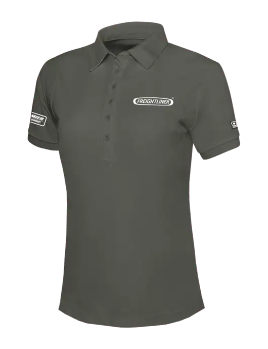 OGIO Womens Medium Grey Jewel Polo w/Freightliner Logo, Premier Truck Group Logo