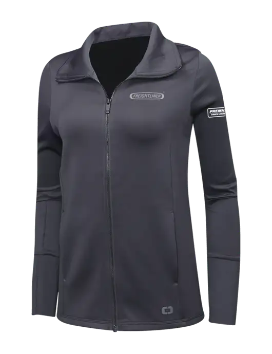 OGIO Dark Grey Womens Endurance Modern Performance Full-Zip w/Freightliner Logo, Premier Truck Group Logo