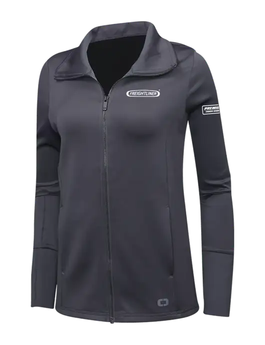 OGIO Dark Grey Womens Endurance Modern Performance Full-Zip w/Freightliner Logo, Premier Truck Group Logo