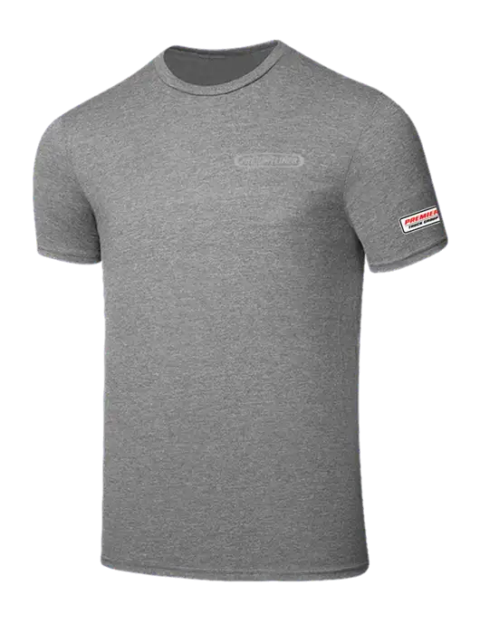 Seriously Soft Grey Frost T-Shirt w/Freightliner Logo, Premier Truck Group Logo