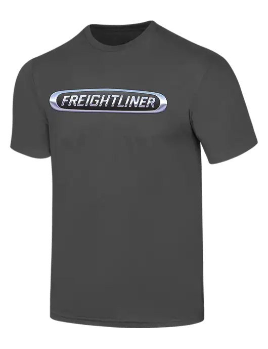 Simply Soft Charcoal 4.5oz  Poly/Combed Ring Spun Cotton T-Shirt w/Freightliner Logo