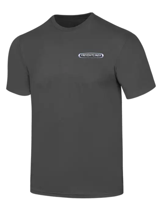 Simply Soft Charcoal 4.5oz  Poly/Combed Ring Spun Cotton T-Shirt w/Freightliner Logo