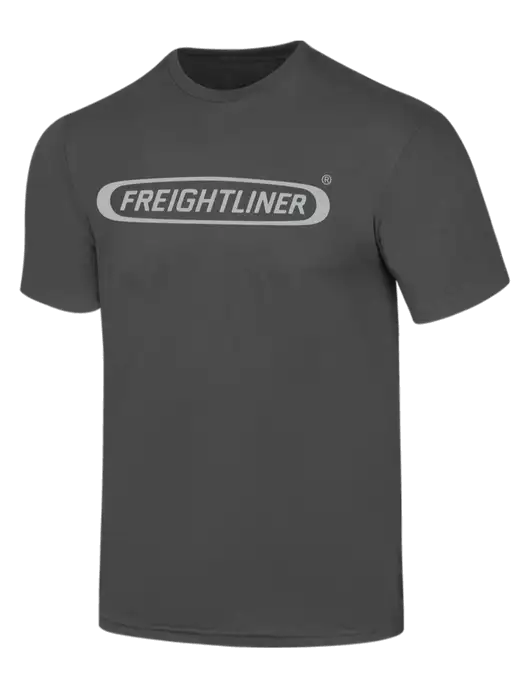 Simply Soft Charcoal 4.5oz  Poly/Combed Ring Spun Cotton T-Shirt w/Freightliner Logo