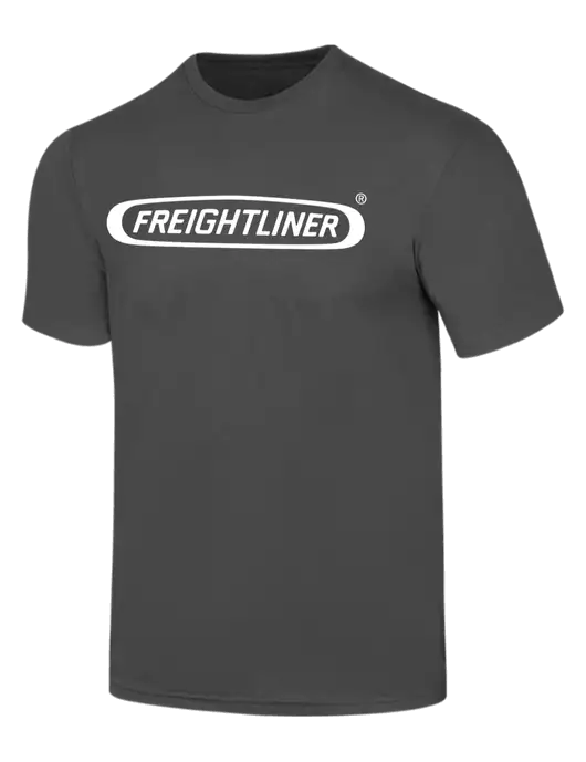 Simply Soft Charcoal 4.5oz  Poly/Combed Ring Spun Cotton T-Shirt w/Freightliner Logo