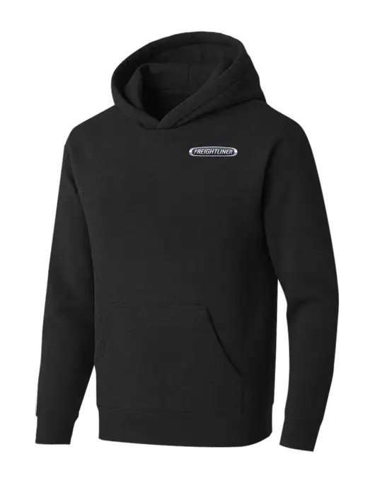 BELLA+CANVAS Black Heather Sponge Fleece Pullover Hoodie w/Freightliner Logo