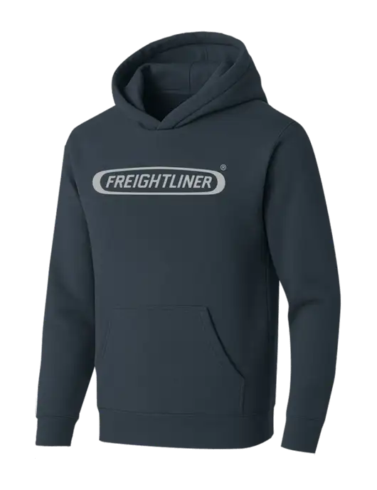 BELLA+CANVAS Dark Grey Sponge Fleece Pullover Hoodie w/Freightliner Logo