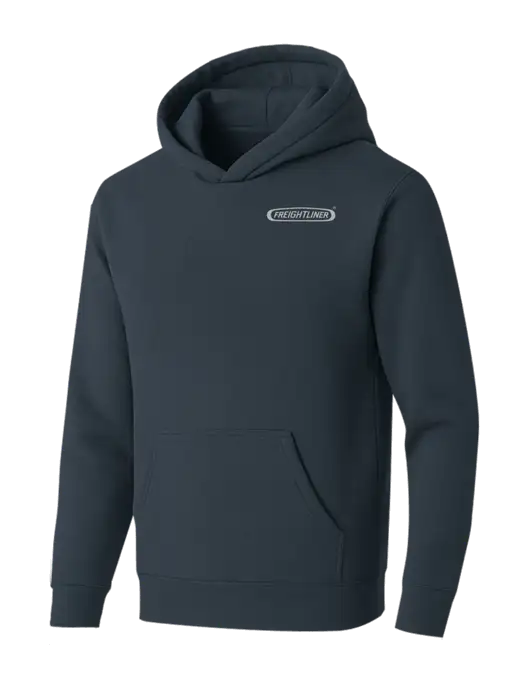 BELLA+CANVAS Dark Grey Sponge Fleece Pullover Hoodie w/Freightliner Logo