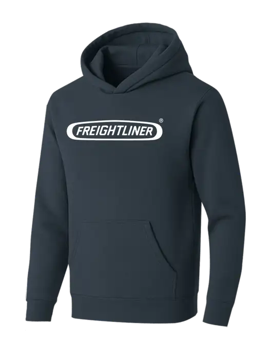 BELLA+CANVAS Dark Grey Sponge Fleece Pullover Hoodie w/Freightliner Logo